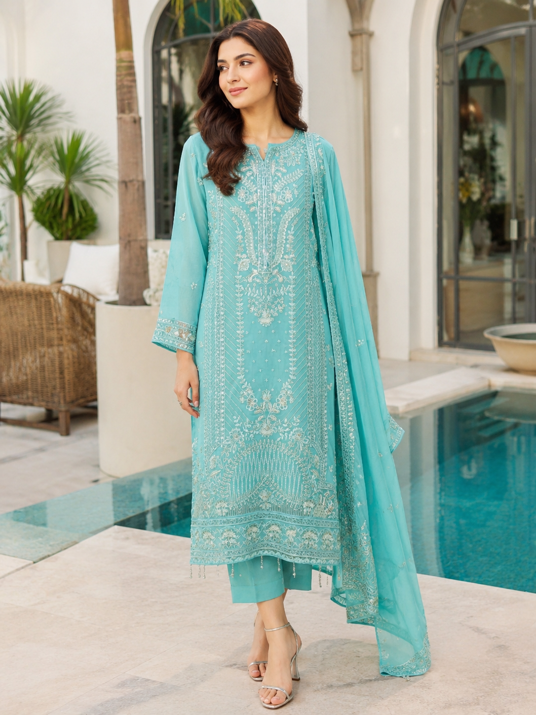 Bin Hameed Chiffon Embroidered Collection