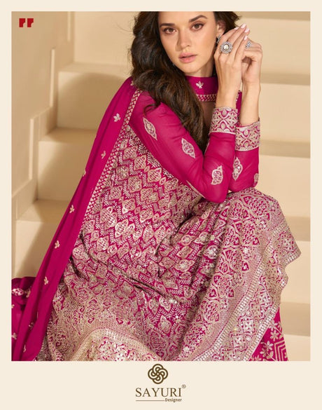 Indian Georgette Embroidered Palazzo Suit
