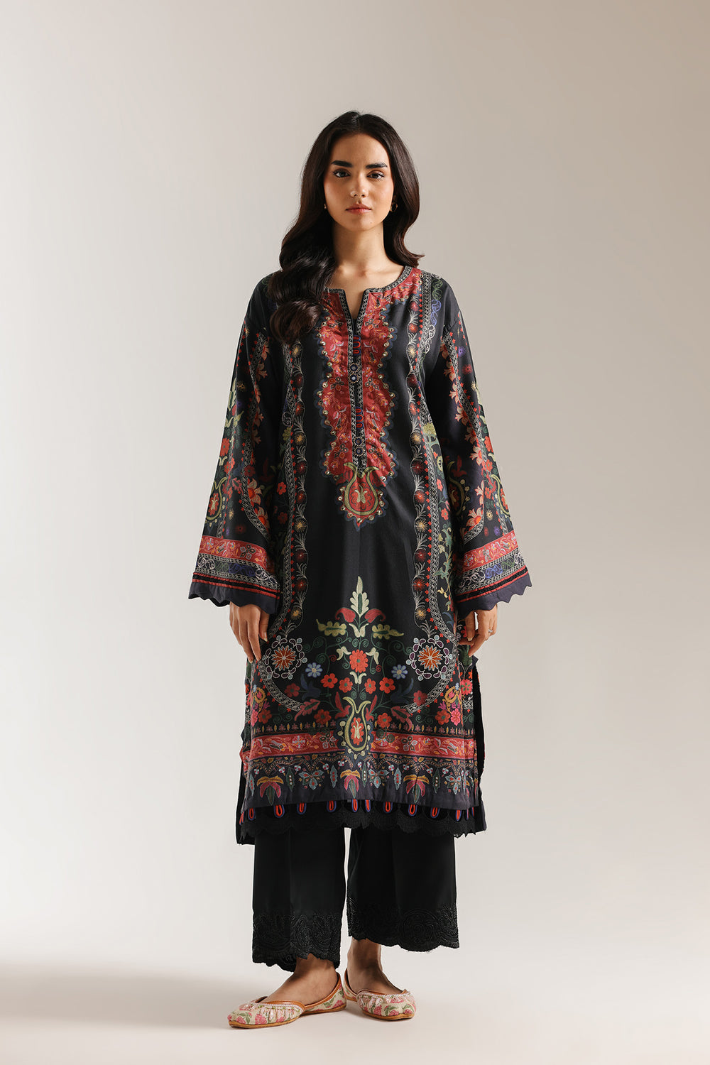 Ethnic Embroidered 2pc Suit