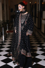 3-PC Embroidered Raw-Silk Suit by Charizma