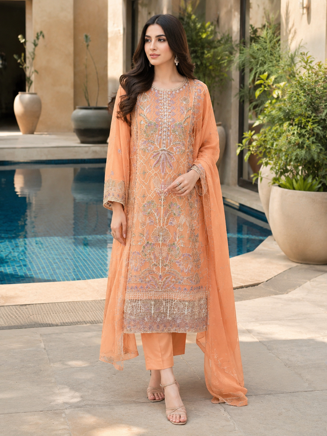 Bin Hameed Chiffon Embroidered Collection