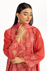 Gul Ahmed Embroidered Lawn Suit