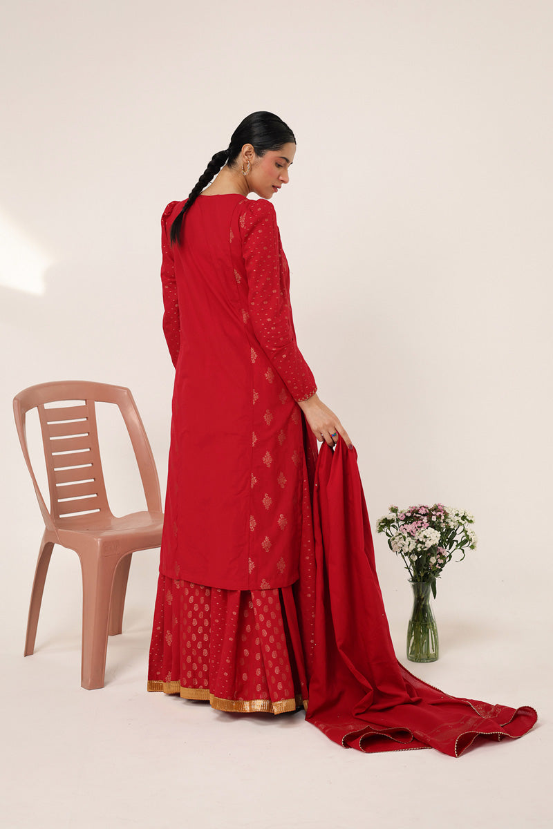 Cotton Jacquard embroidered Suit by Generation