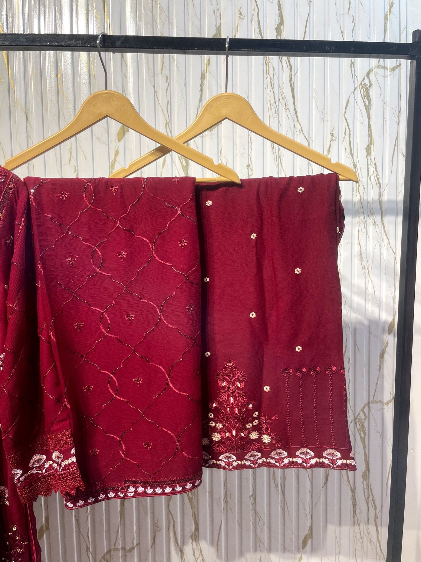 Luxury Embroidered Chiffon 3pcs