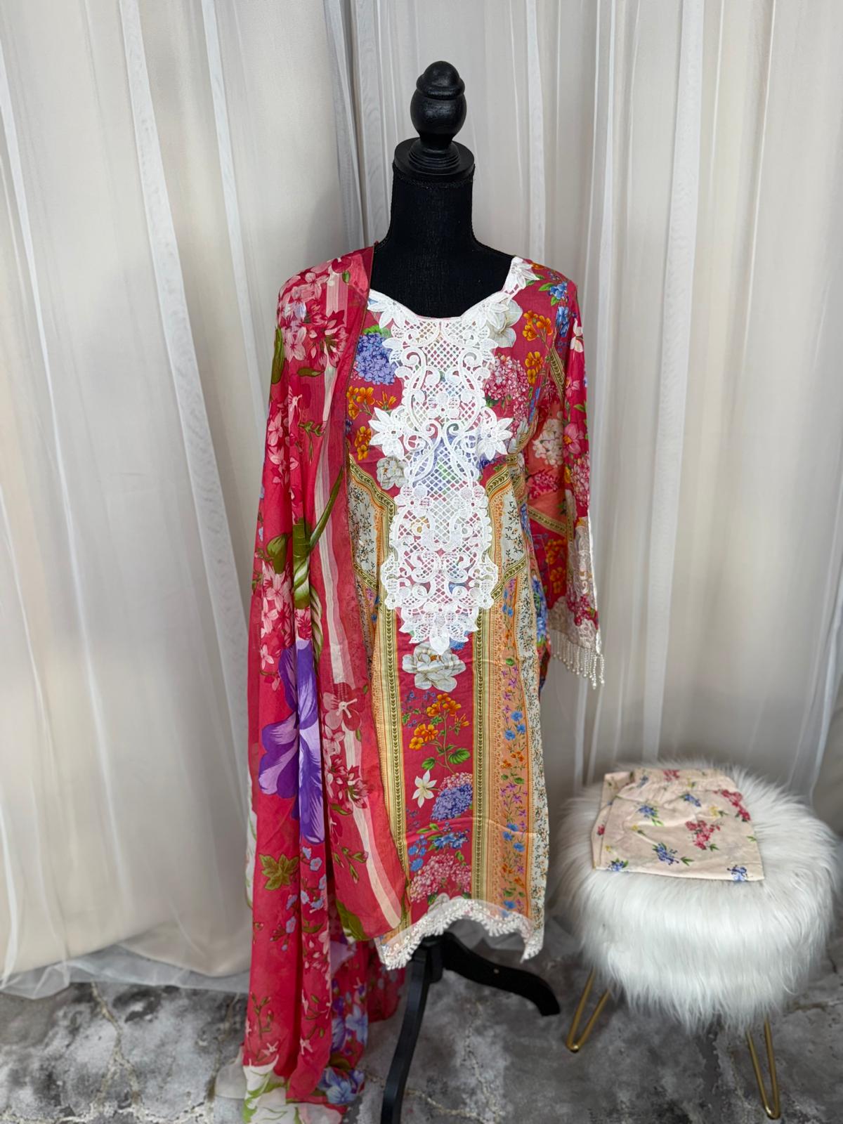 Luxury Embroidered Lawn Ready To Ship