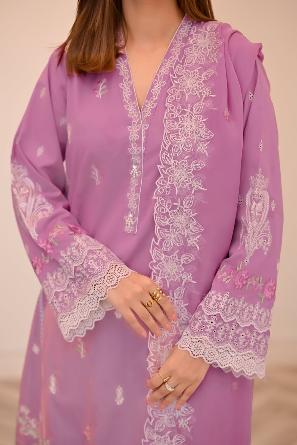 Lakhany 3pc Embroidered Suit
