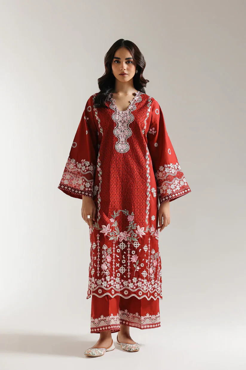 Ethnic Embroidered 2pc Kurti