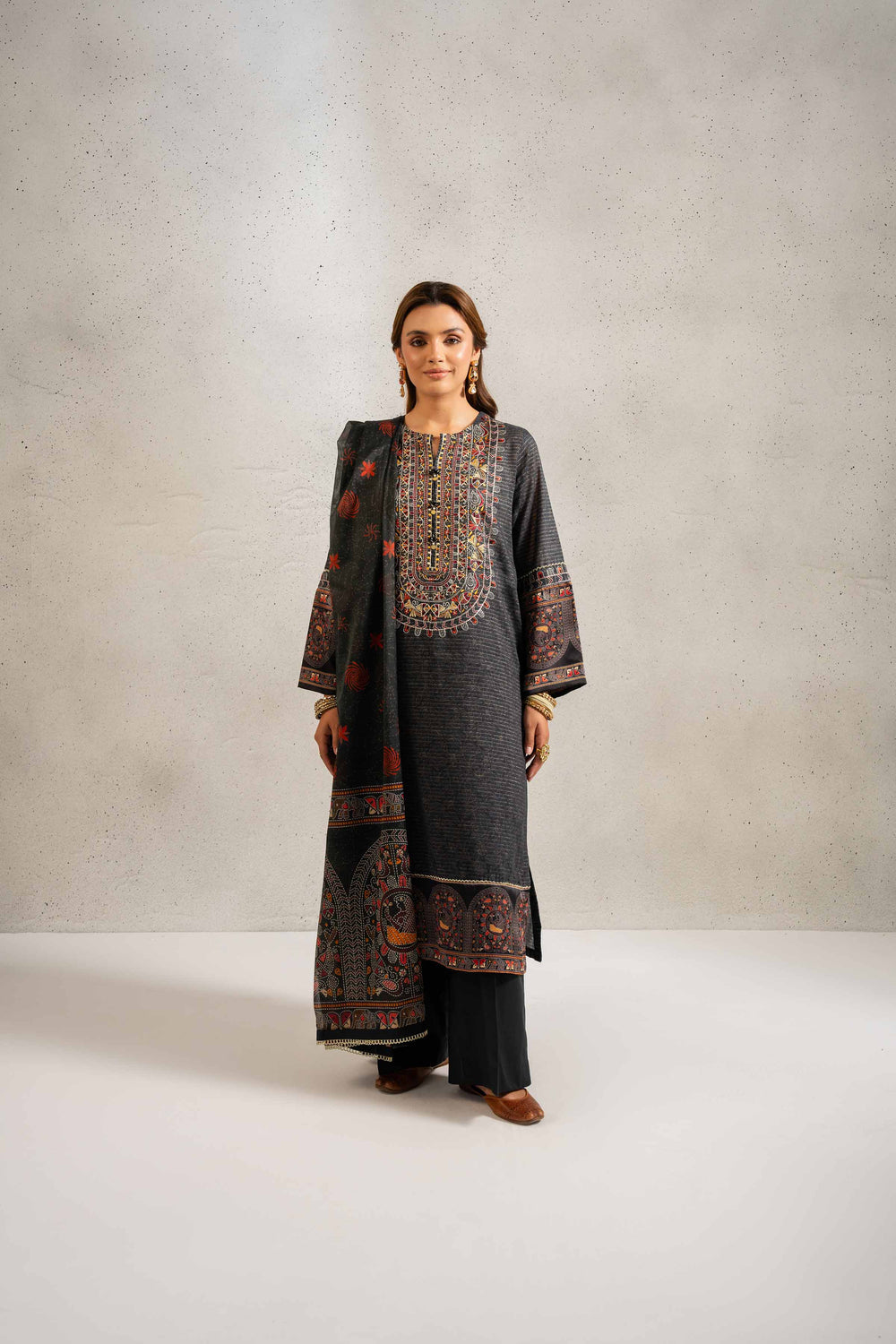 3 Piece Embroidered Suit by Nishat Linen