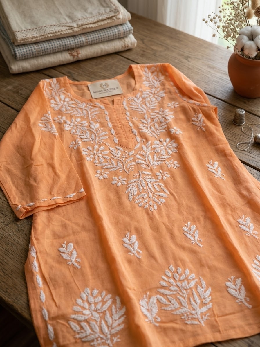 Lucknow 1 pc Embroidered Kurti
