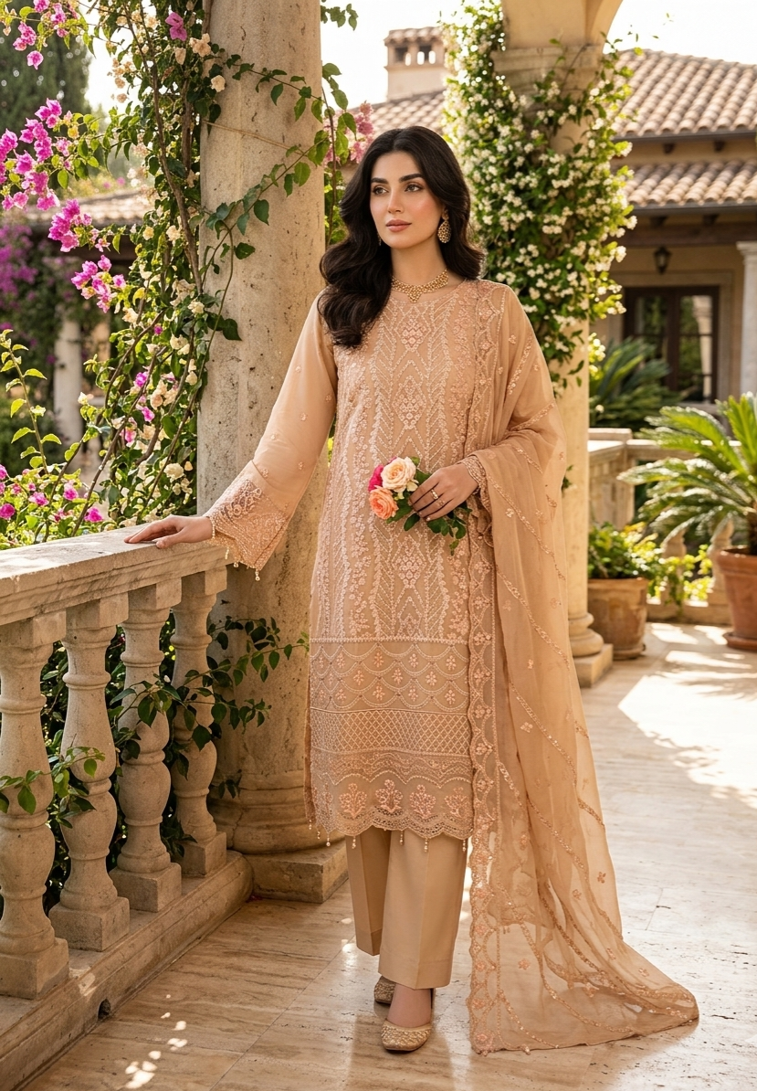 Bin Hameed Chiffon Embroidered Collection