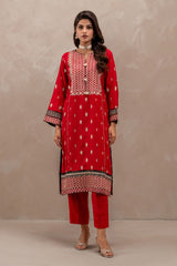 2 PIECE EMBROIDERED SILK SUIT
