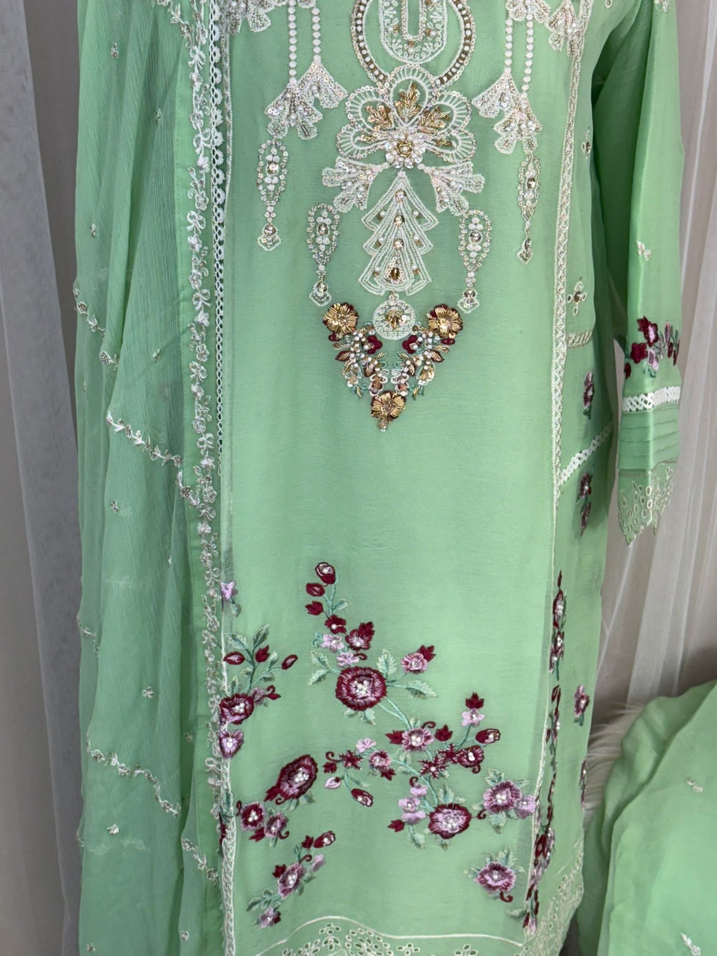 Luxury Embroidered Party wear Ready To Ship