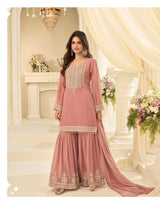 Sayuri Bansuri Georgette With Embroidered Work Top Bottom And Dupatta