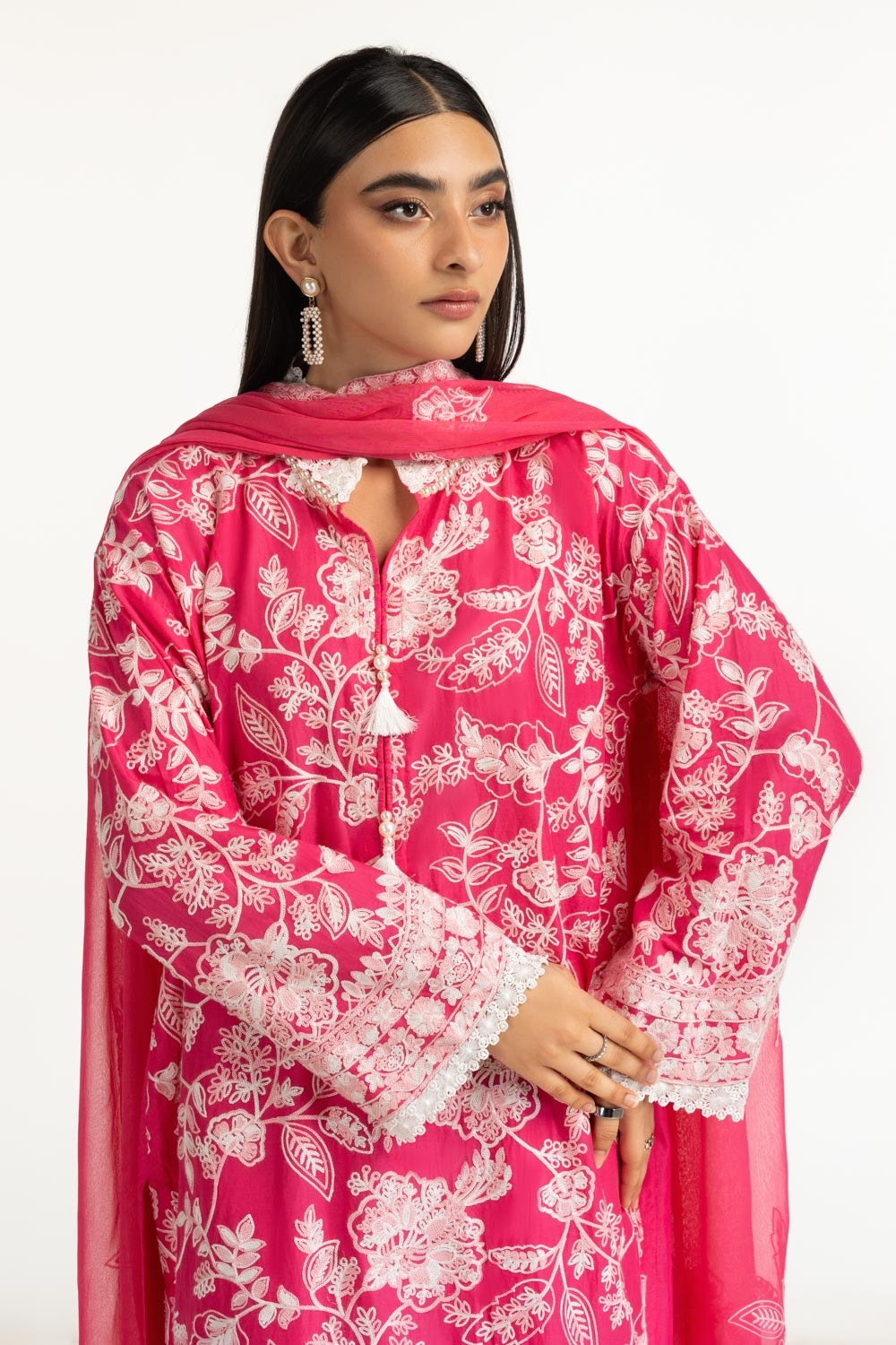 Gul Ahmed Embroidered Lawn Suit