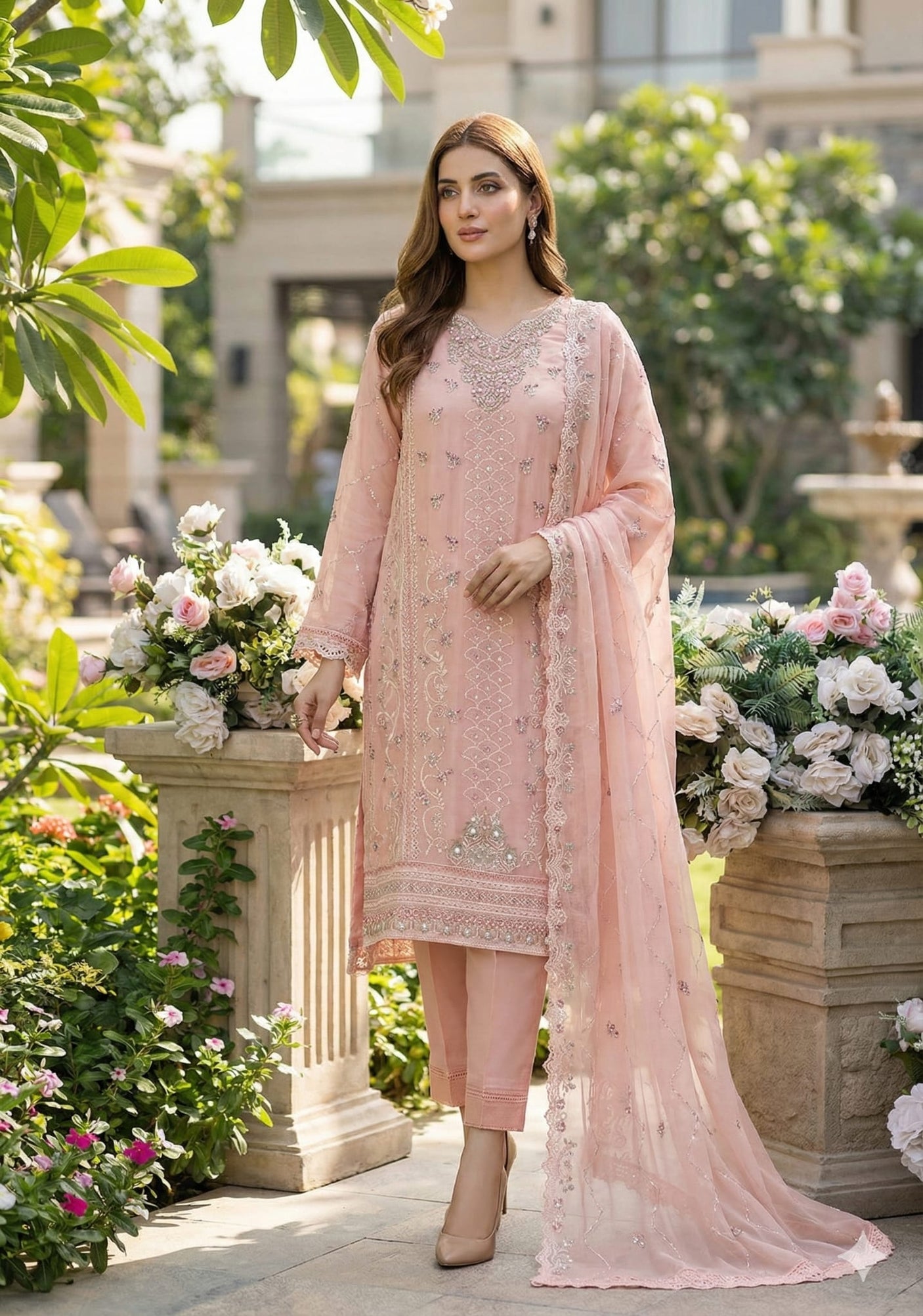 Bin Saeed Embroidered Suit