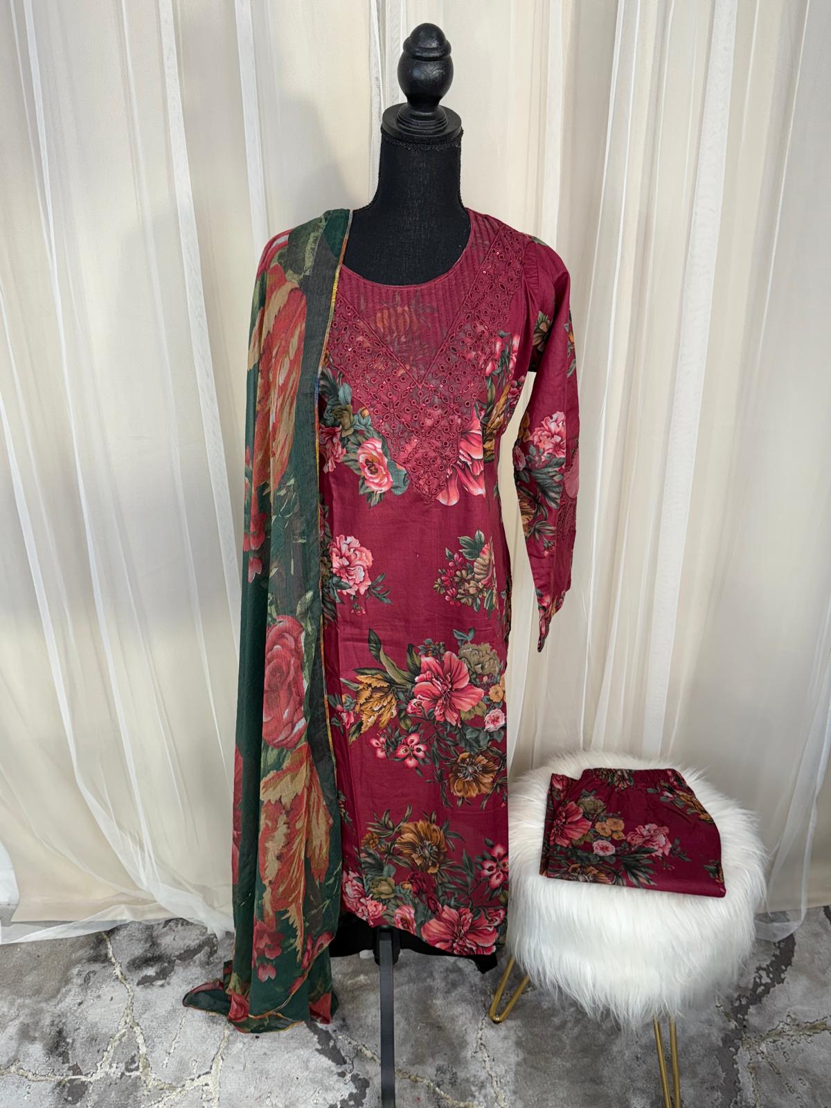 Luxury Embroidered Lawn Ready To Ship