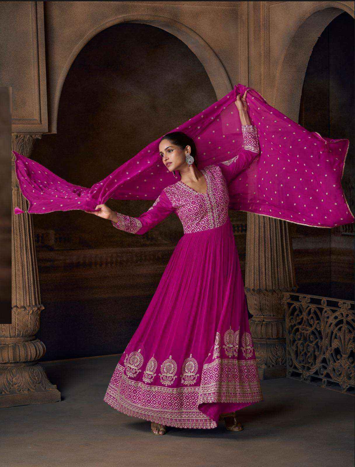 Sayuri Designer Saadgi Georgette Gown With Dupatta