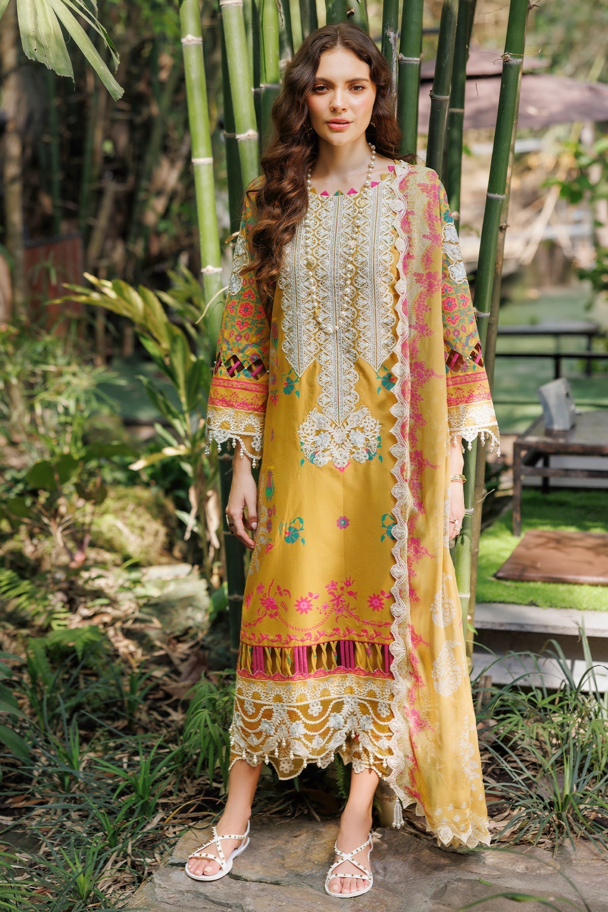 Charizma 3-PC Embroidered Lawn Suit