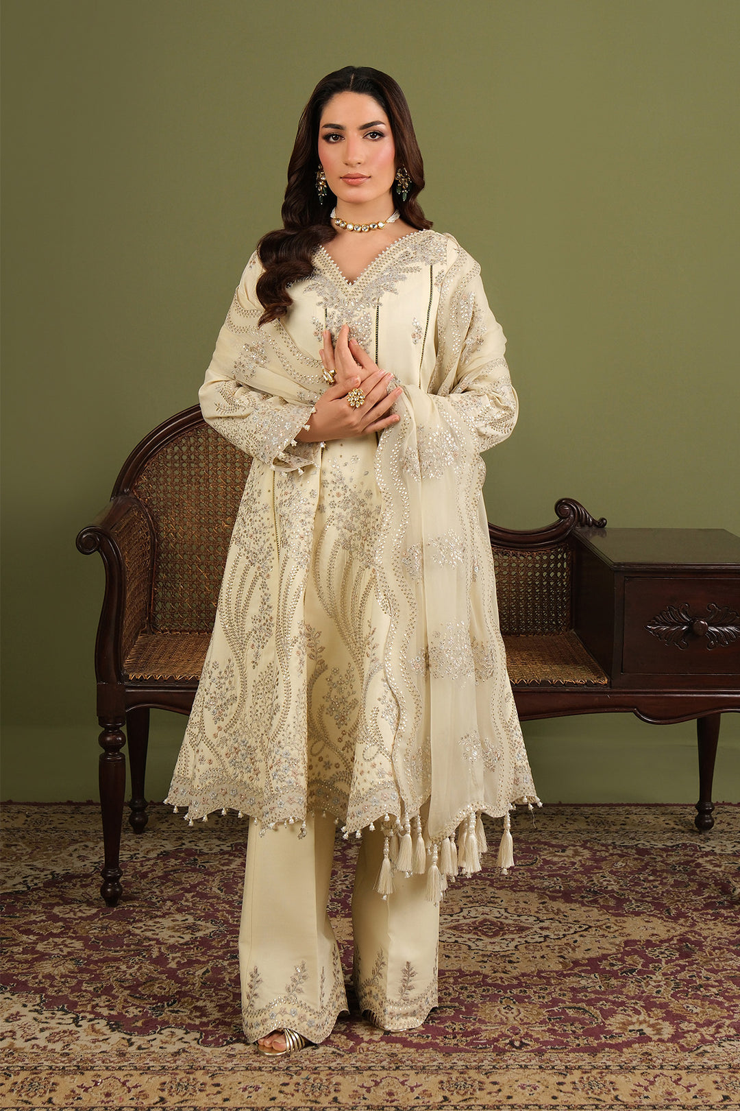 Luxe By Alizeh Raw Silk Suit