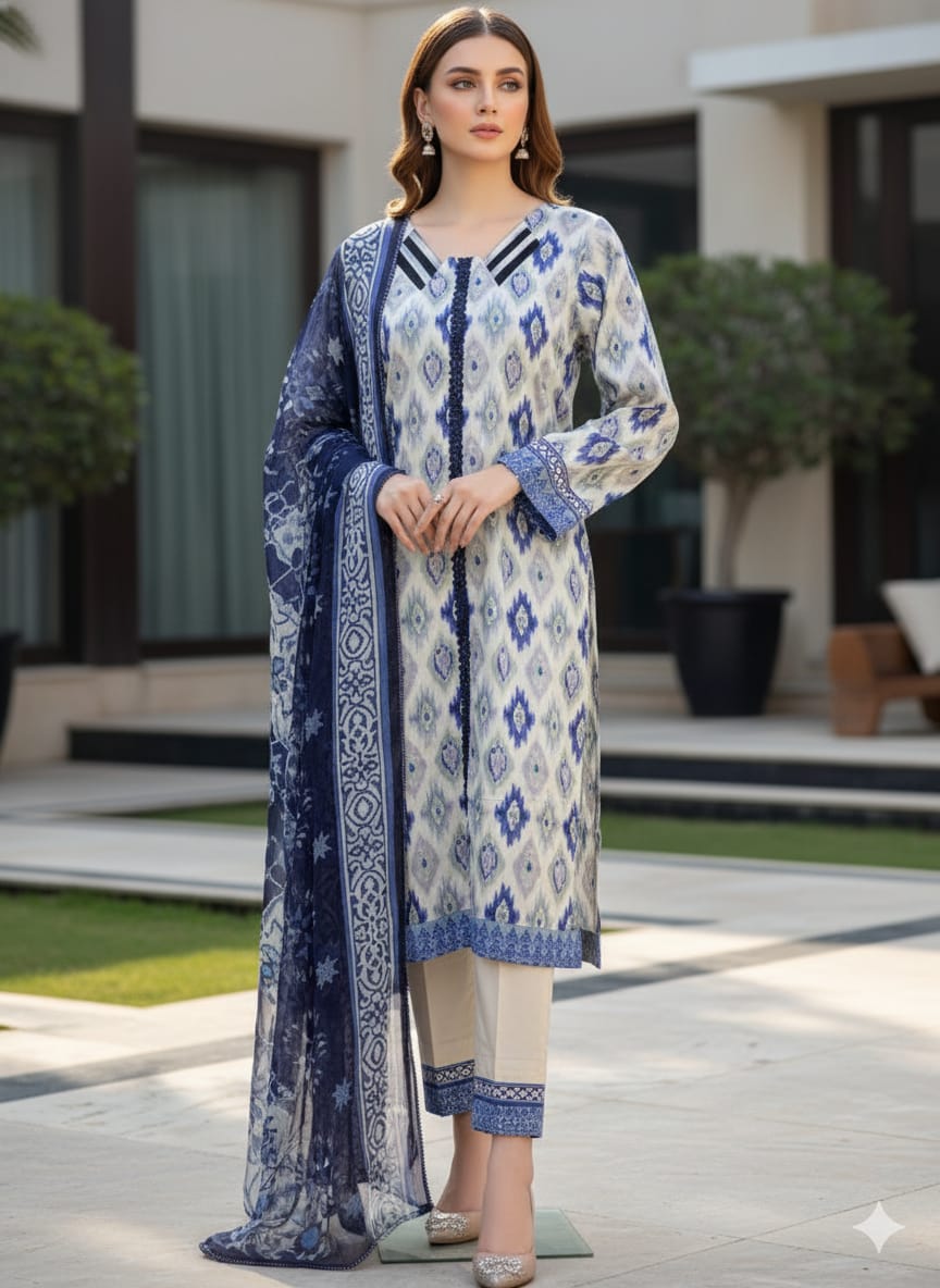 Luxury Embroidered Lawn Ready To Ship