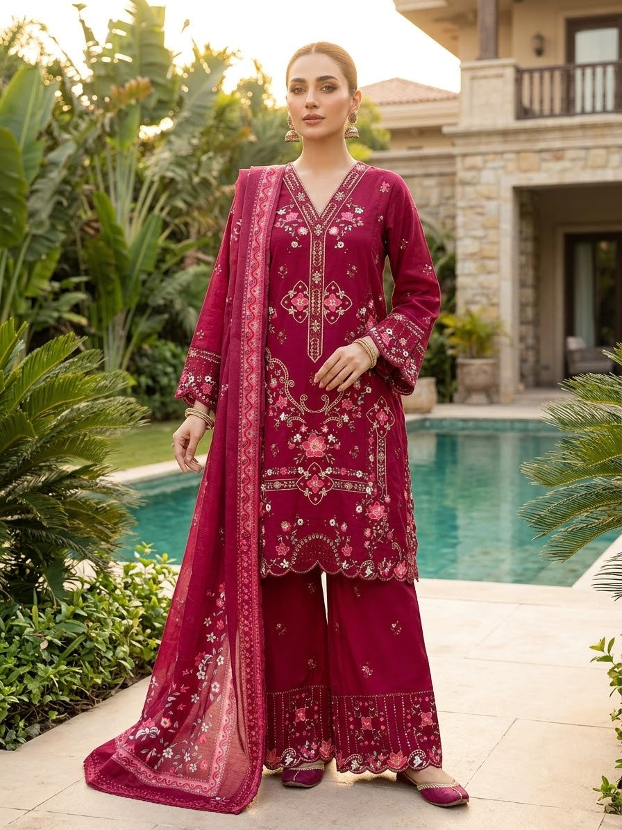 Bin Saeed Luxury Embroidered Lawn