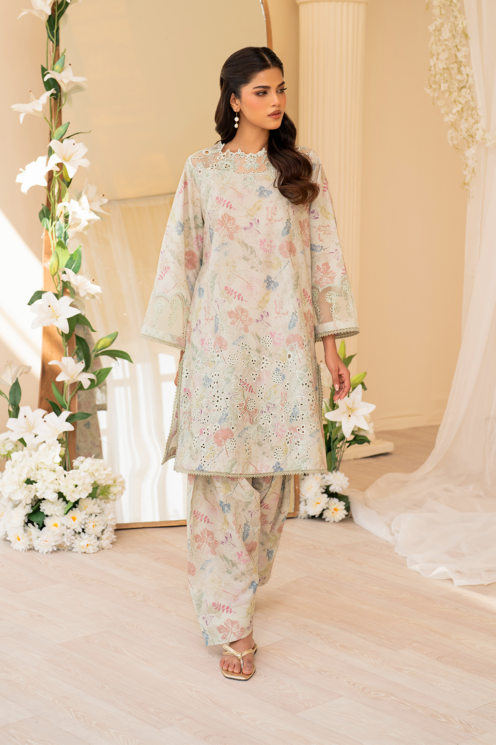 2 PC Embroidered Iznik Lawn  Collection