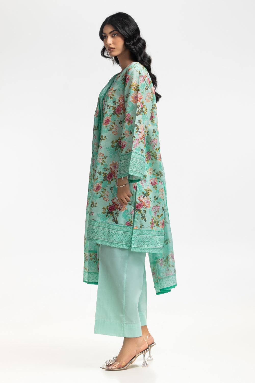 Gul Ahmed Embroidered Lawn Suit