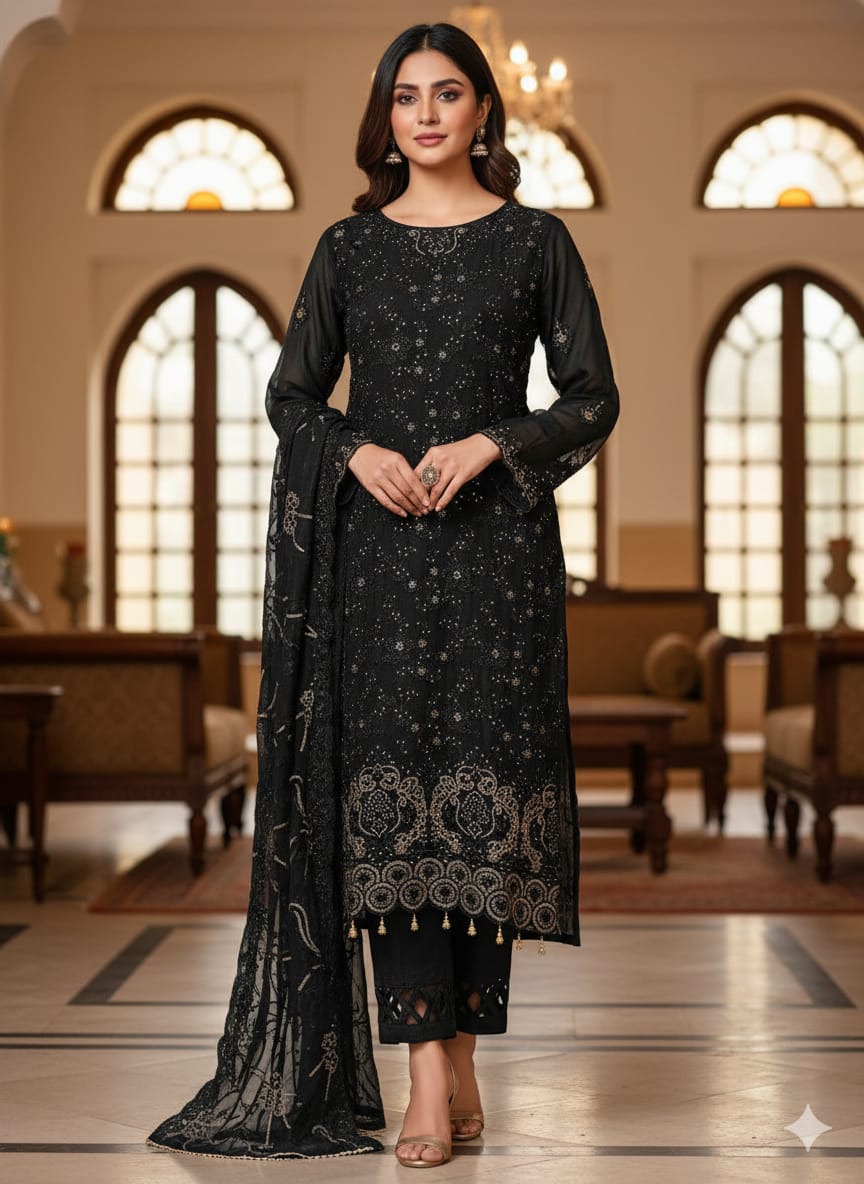 Pakistani Embroidered Party wear Ready To Ship
