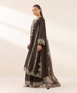Sapphire Embroidered Raw Silk Suit