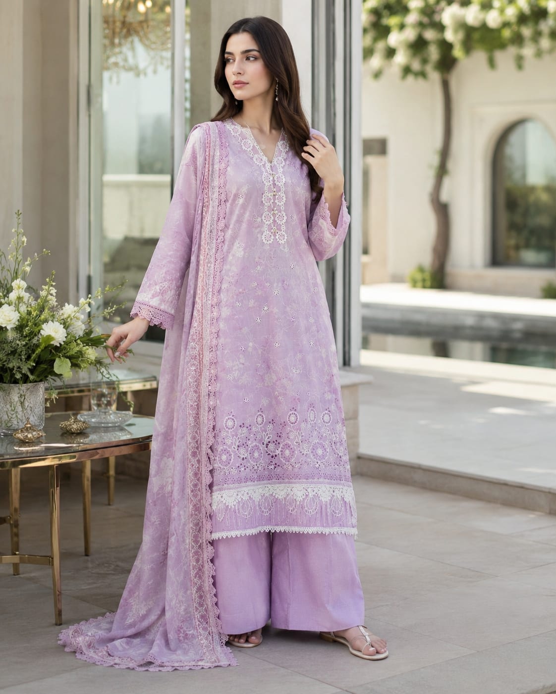 Mausummery Embroidered Summer Lawn