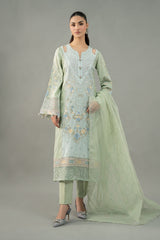 Maria B - Embroidered Jacquard Lawn Suit