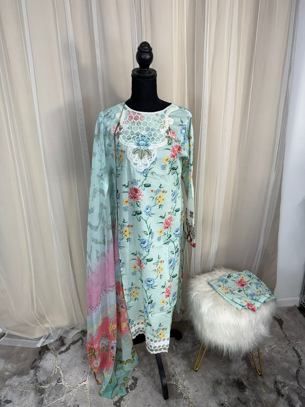 Luxury Embroidered Lawn Ready To Ship