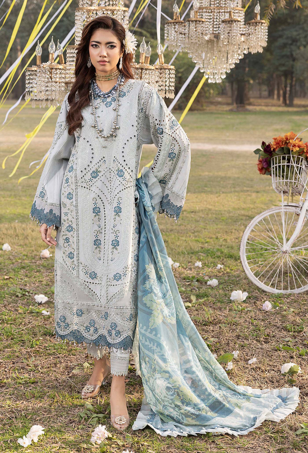 Adan's Libas Embroidered Lawn
