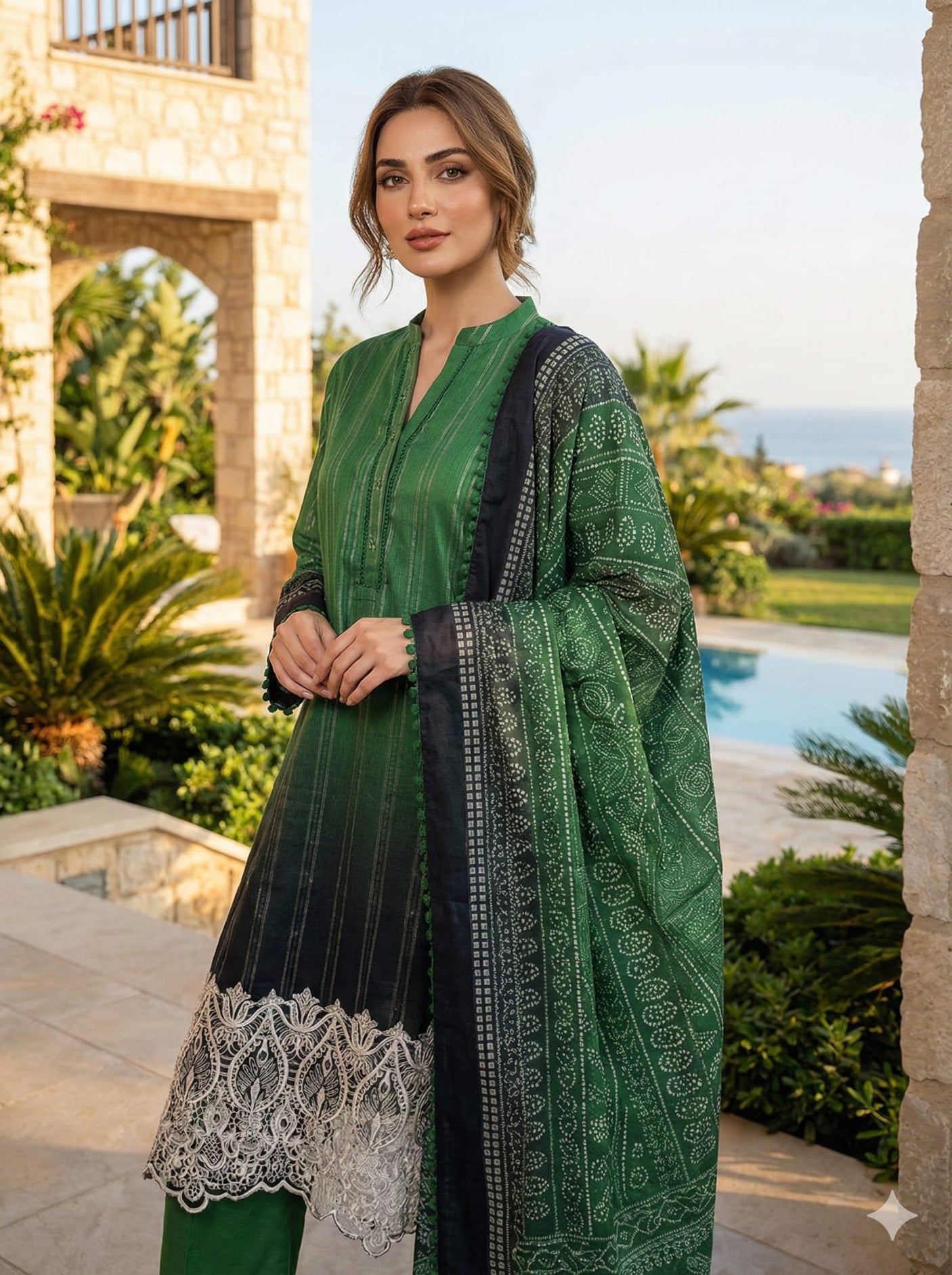 Luxury Embroidered lawn Ready To Ship