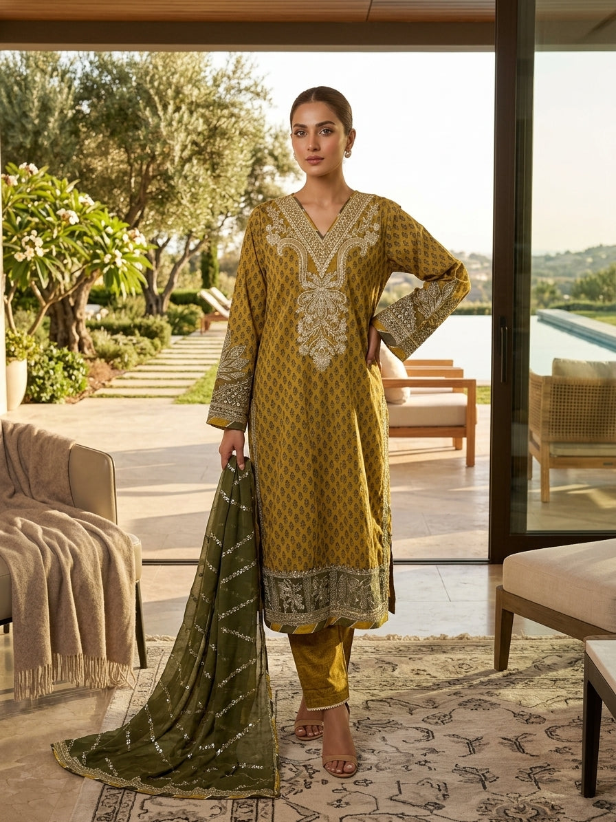 Luxury Embroidered Party Wear