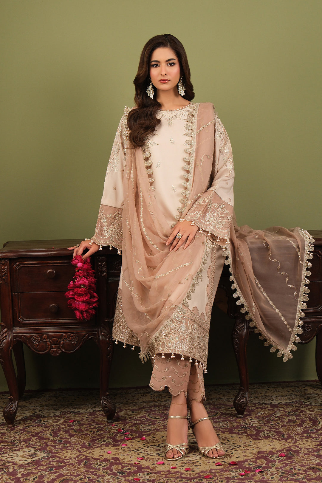 Luxe By Alizeh Raw Silk Suit