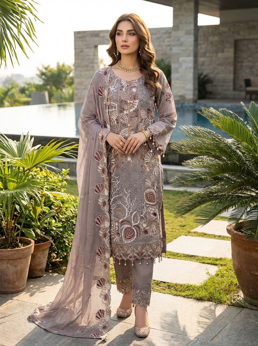Ramsha Embroidered Chiffon Collection
