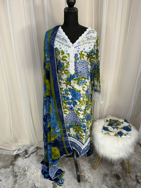 Luxury Embroidered Lawn Ready To Ship