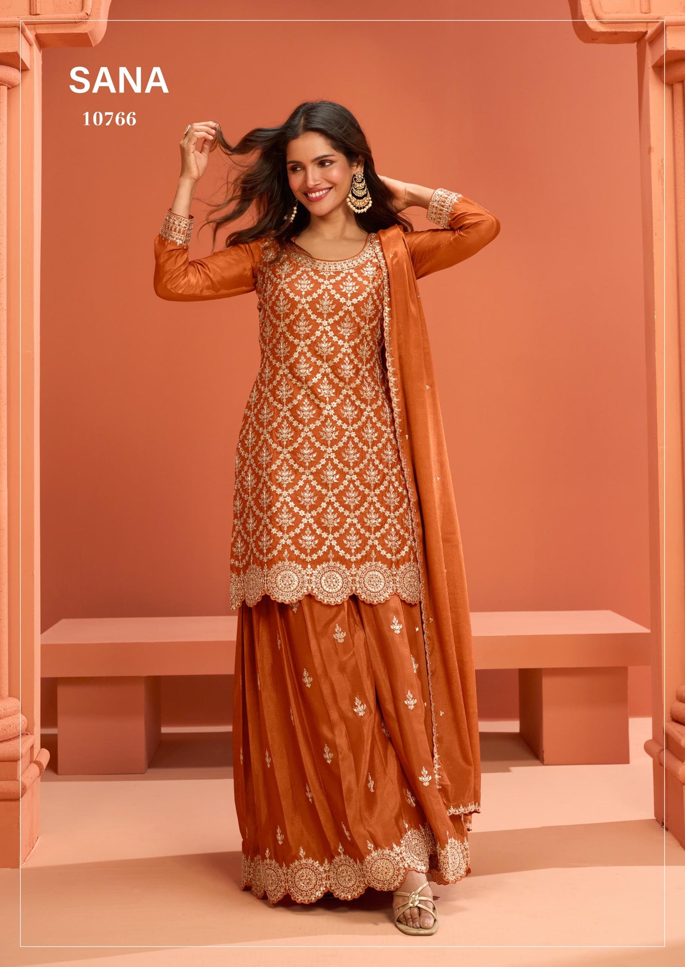 Premium Chinnon Silk Suit