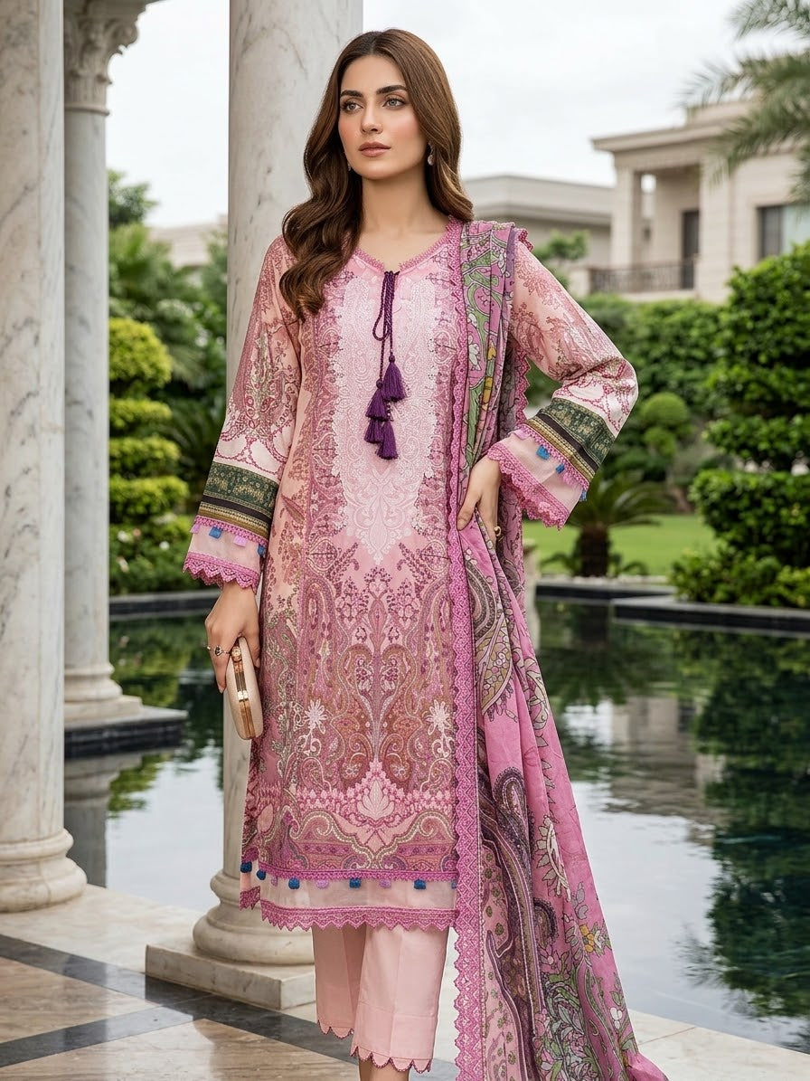 Jade Urbane Embroidered Lawn