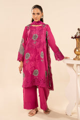 3-PC Embroidered Lawn Suit By Charizma