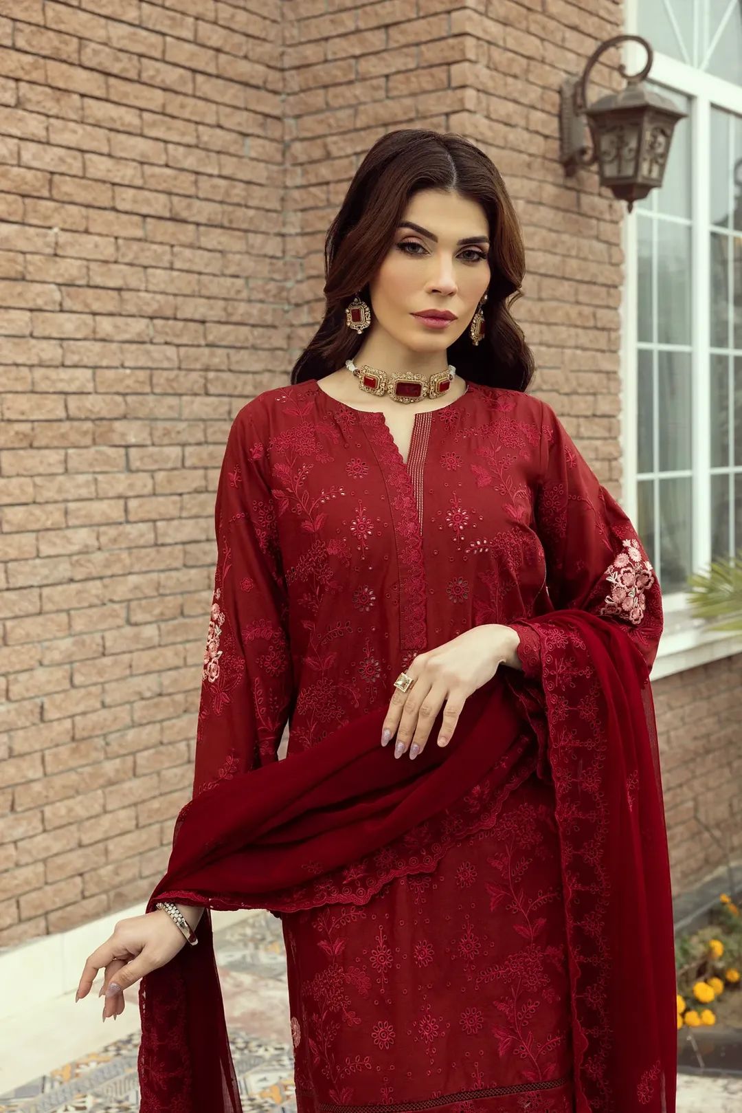 Lakhany Embroidered 3pc Suit