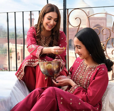 2 Piece Lawn Suit-Embroidered by limelight