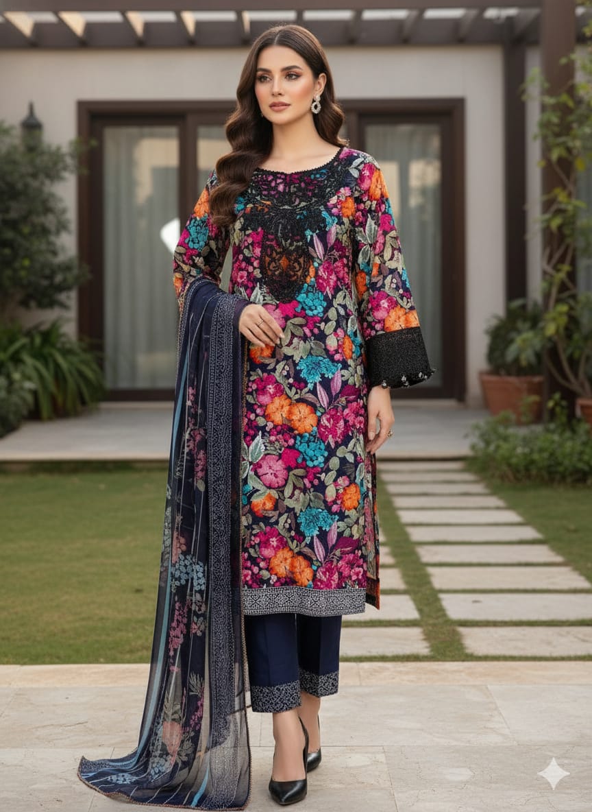 Luxury Embroidered Lawn Ready To Ship