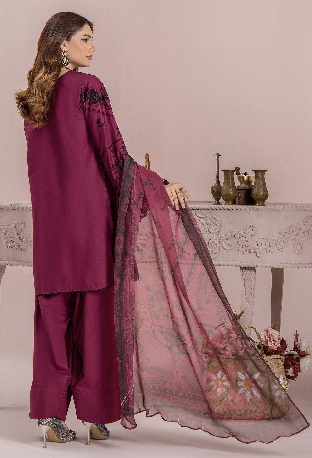Adan's Libas Embroidered Lawn