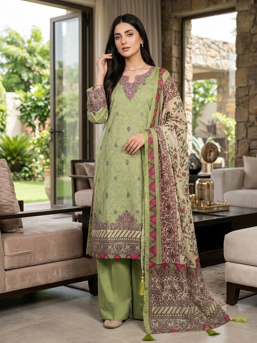 Sapphire Embroidered Luxury Suit
