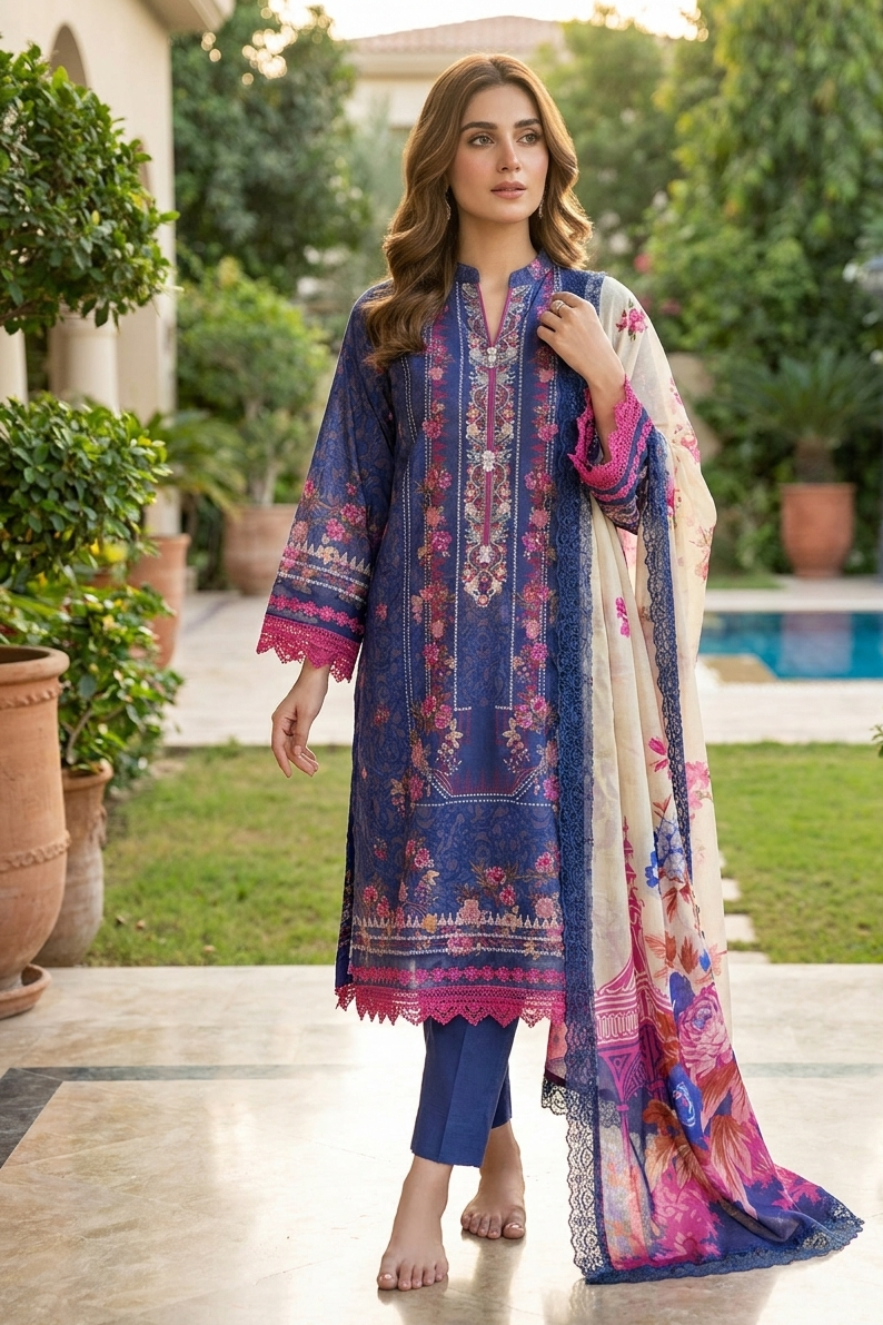 Gulljee Embroidered Luxury Lawn