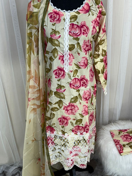 Luxury Embroidered Lawn Ready To Ship