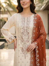 Luxury Chiffon Embroidered Party Wear