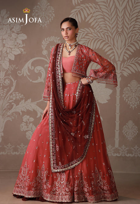 Zari By Asim Jofa Luxury Embroidered Poly Net Collection